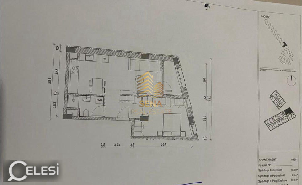Shitet, Okazion Apartament 1+1+Blk, Ali Demi- Rezidenca Kadiu, 120.500 Euro – Ali Demi