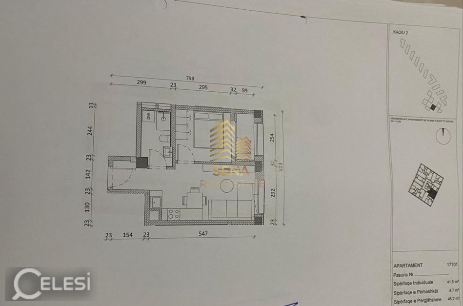 Shitet, Okazion Apartament 1+1+Blk, Ali Demi- Rezidenca Kadiu, 73.900 Euro – Ali Demi