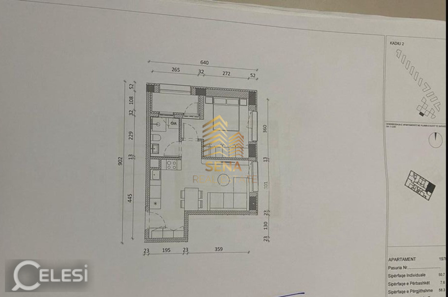 Shitet, Okazion Apartament 1+1+Blk, Ali Demi- Rezidenca Kadiu, 93.300 Euro – Ali Demi