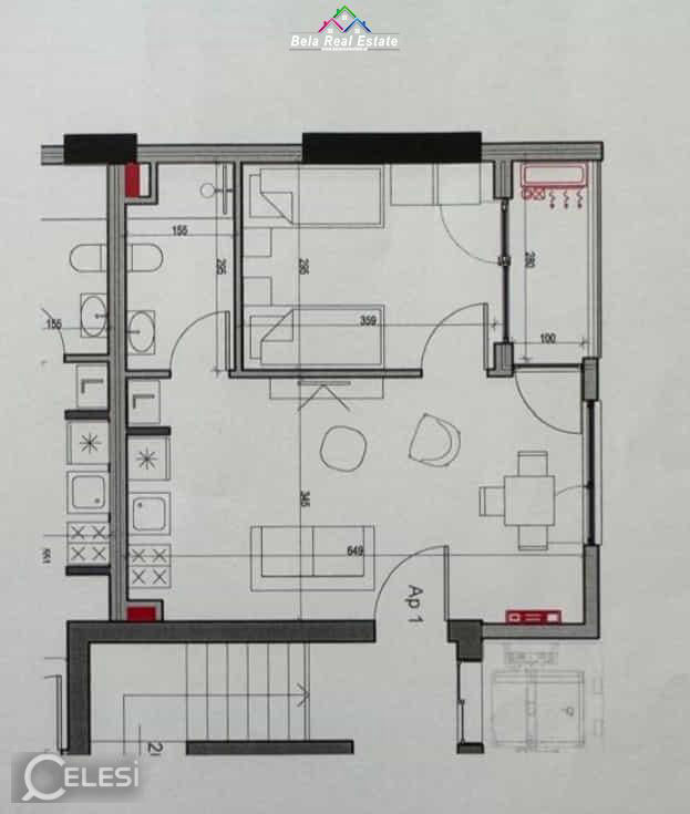 Apartament Ne Shitje 1+1 Prane Spitalit Amerikan 3 ( ID B110552) Tirane – 21 Dhjetori